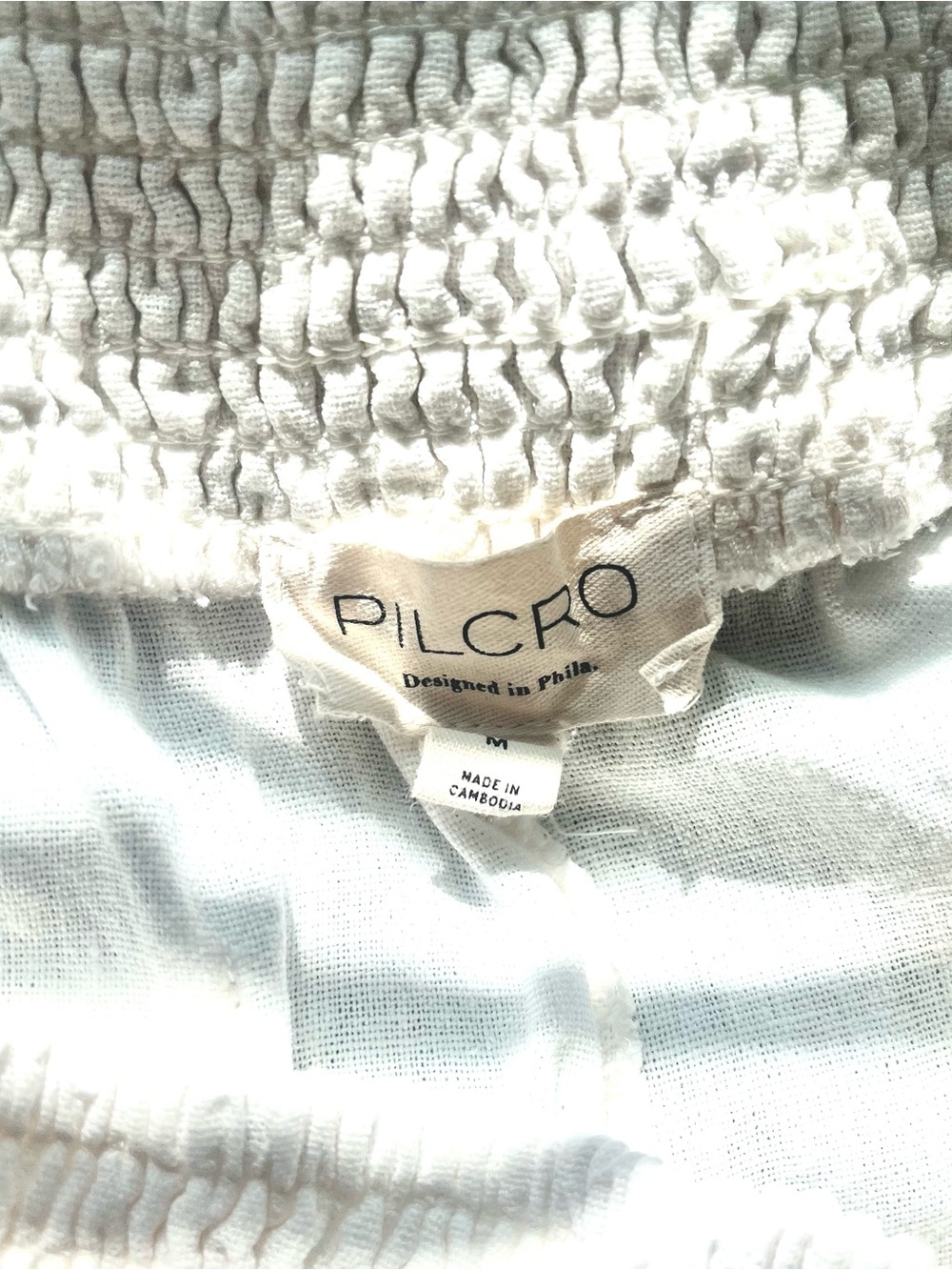 Pilcro Reese Pants White Linen Size M, - Picture 4 of 7